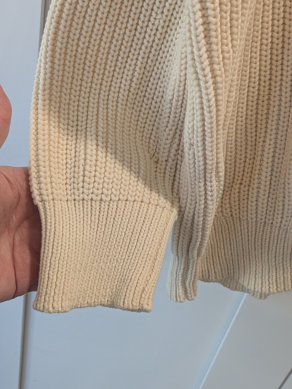 Jenni Kayne Cream Button-Front Knit Cardigan - Picture 4 of 9